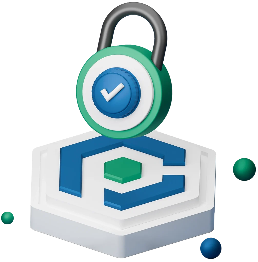 The Cypro padlock on a plinth