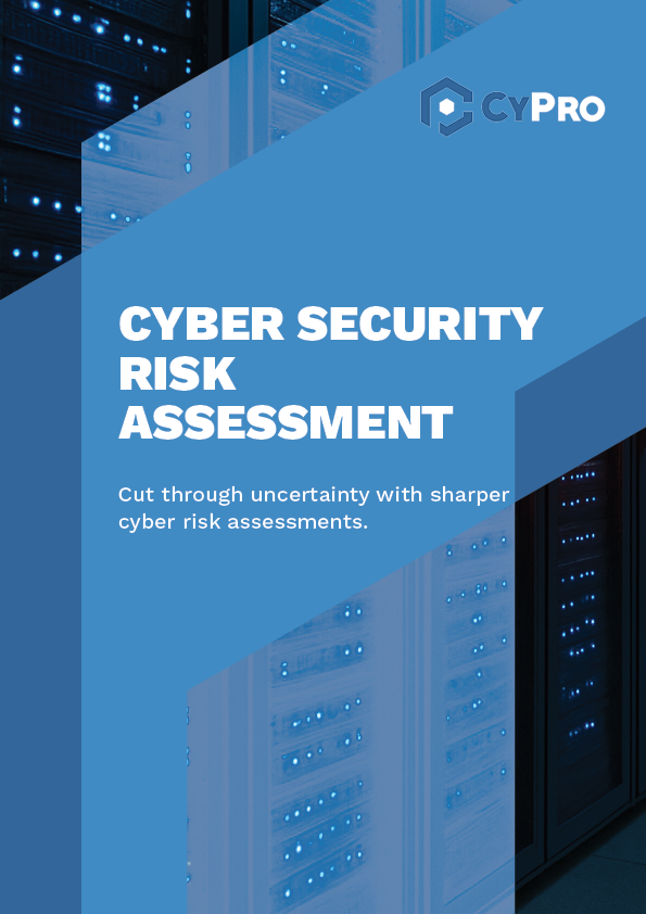 Front Cover for Cyber Risk Assessment Template
