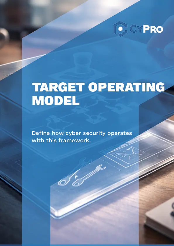 Cyber Target Operating Model Cover Page
