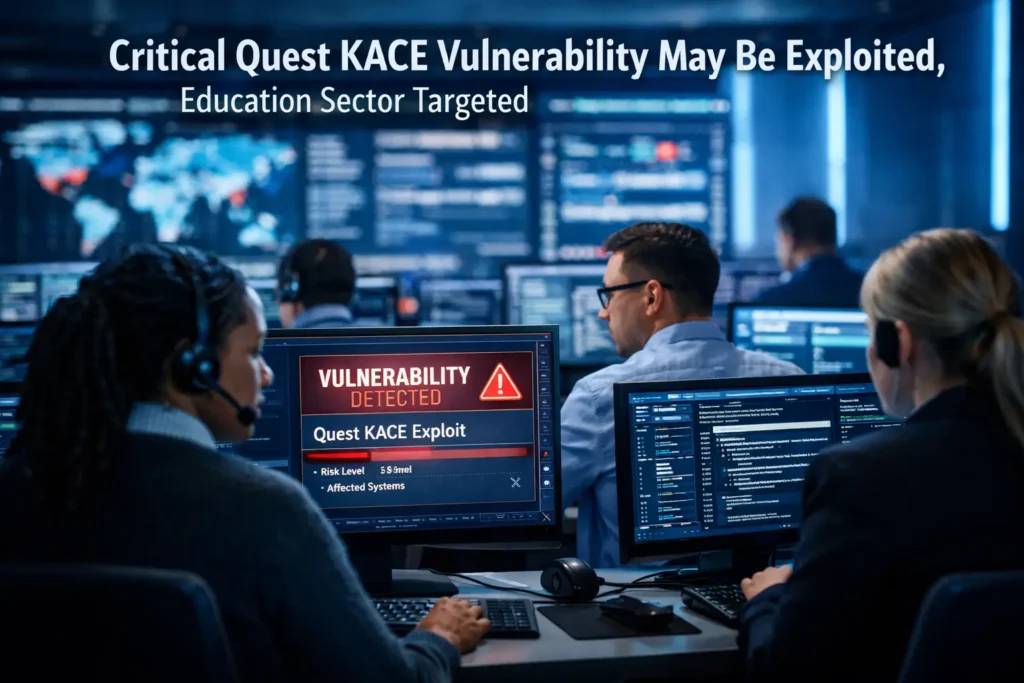 Critical Quest KACE Vulnerability May Be Exploited, Education Sector Targeted