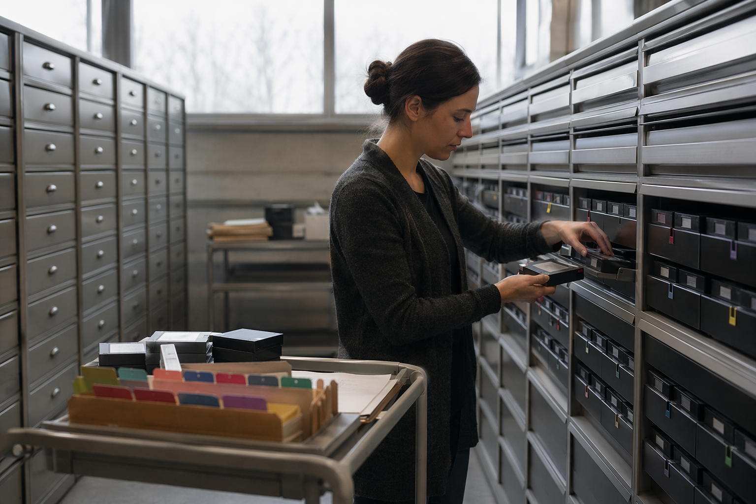 Archived encrypted backup cartridges and governance tabs for incident response planning