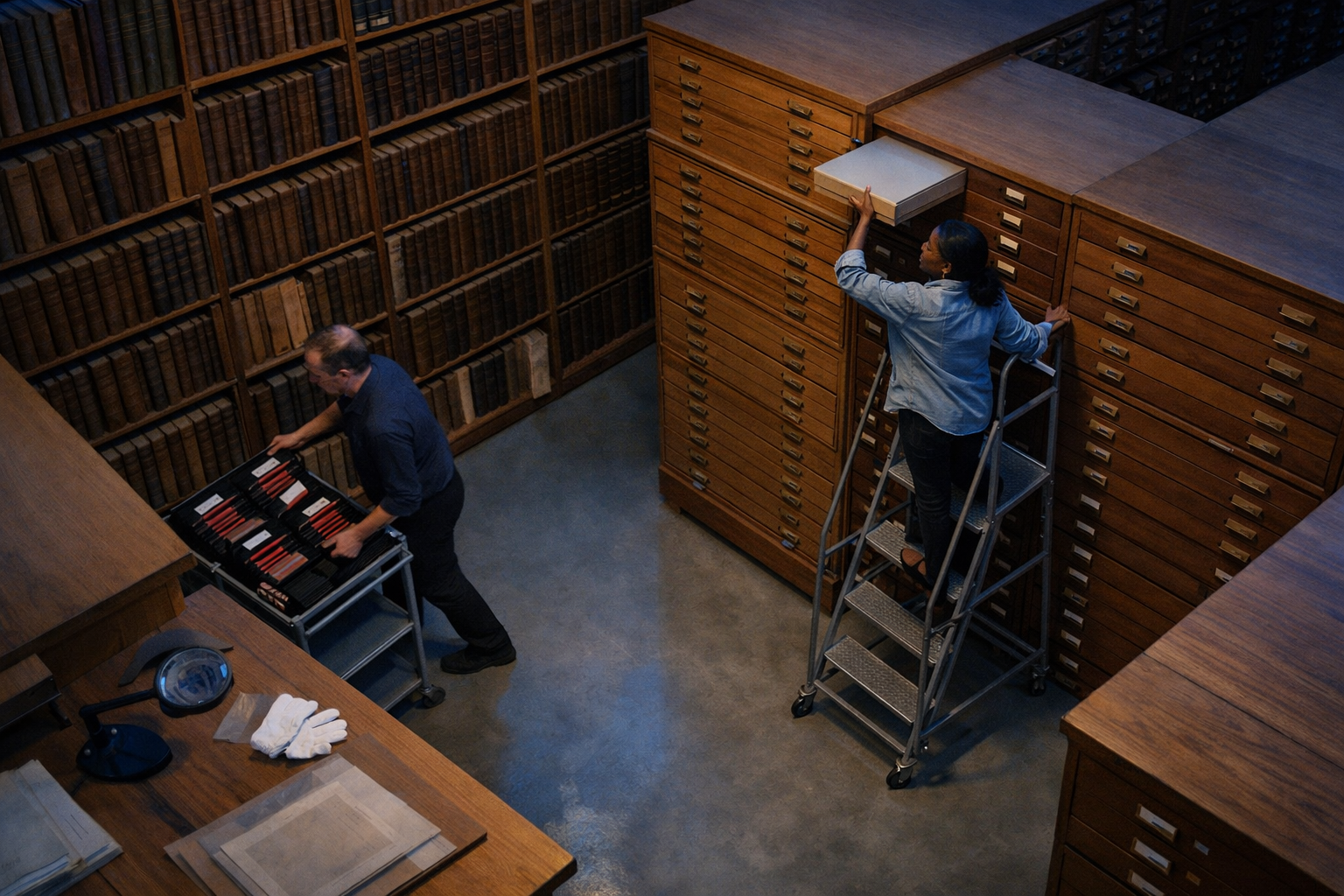 Records repository stacks suggesting organisational Data Security Posture Management needs