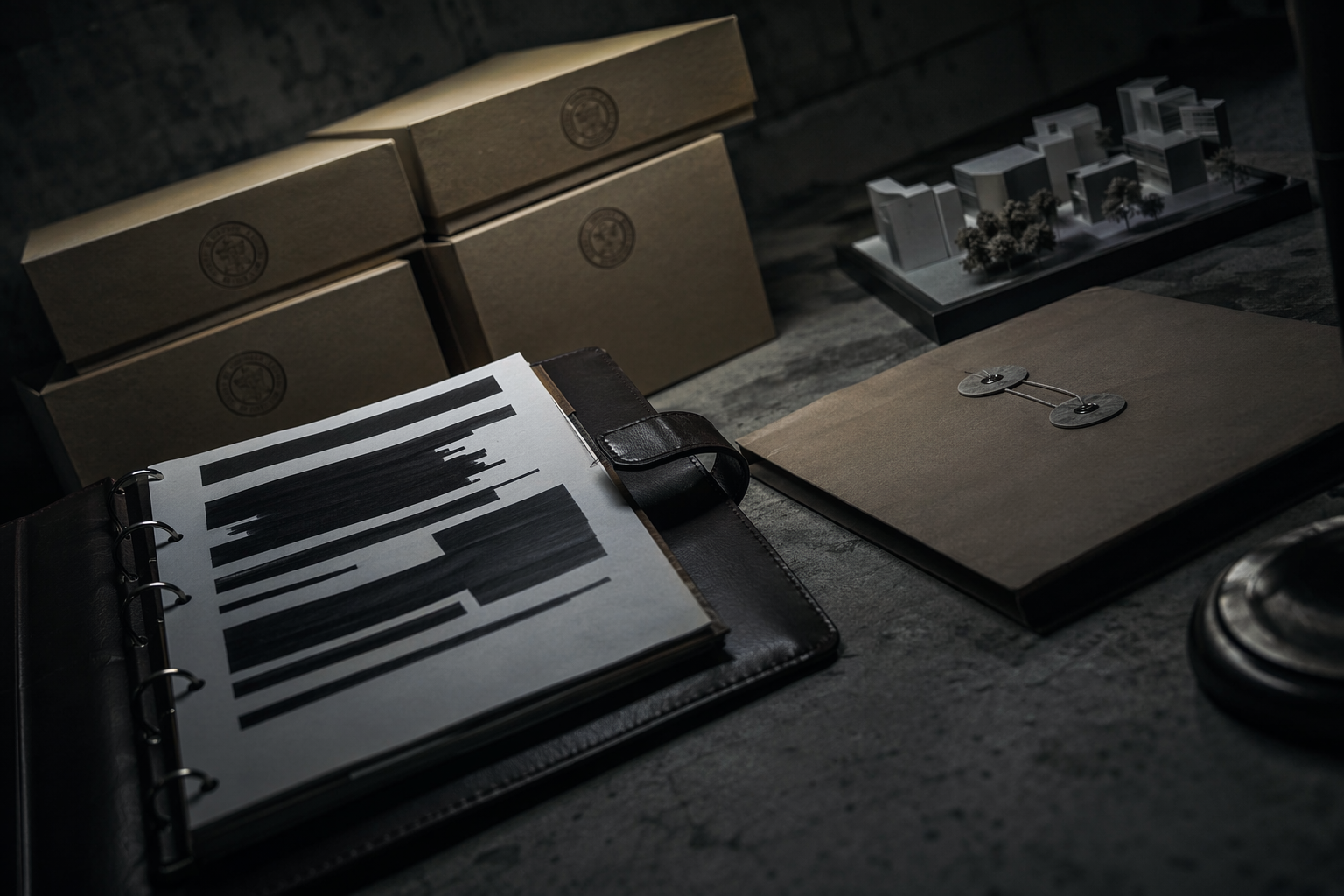 Staged compliance kit and redacted evidence suggesting regulatory response