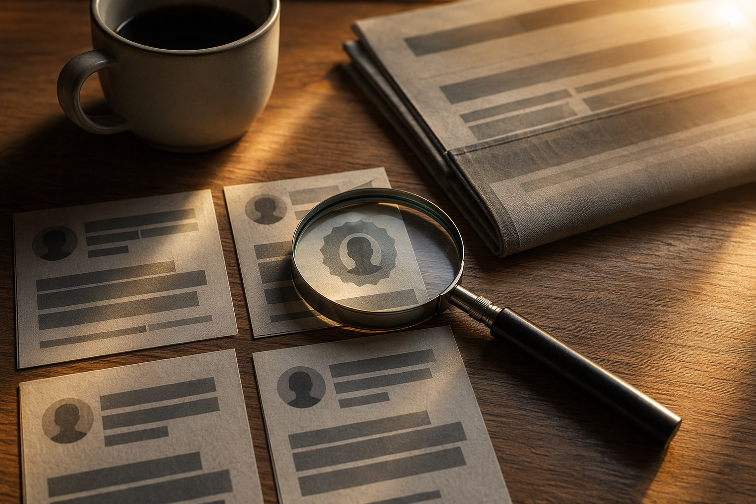 Still-life of vendor evaluation artifacts evoking choosing a cyber essentials provider