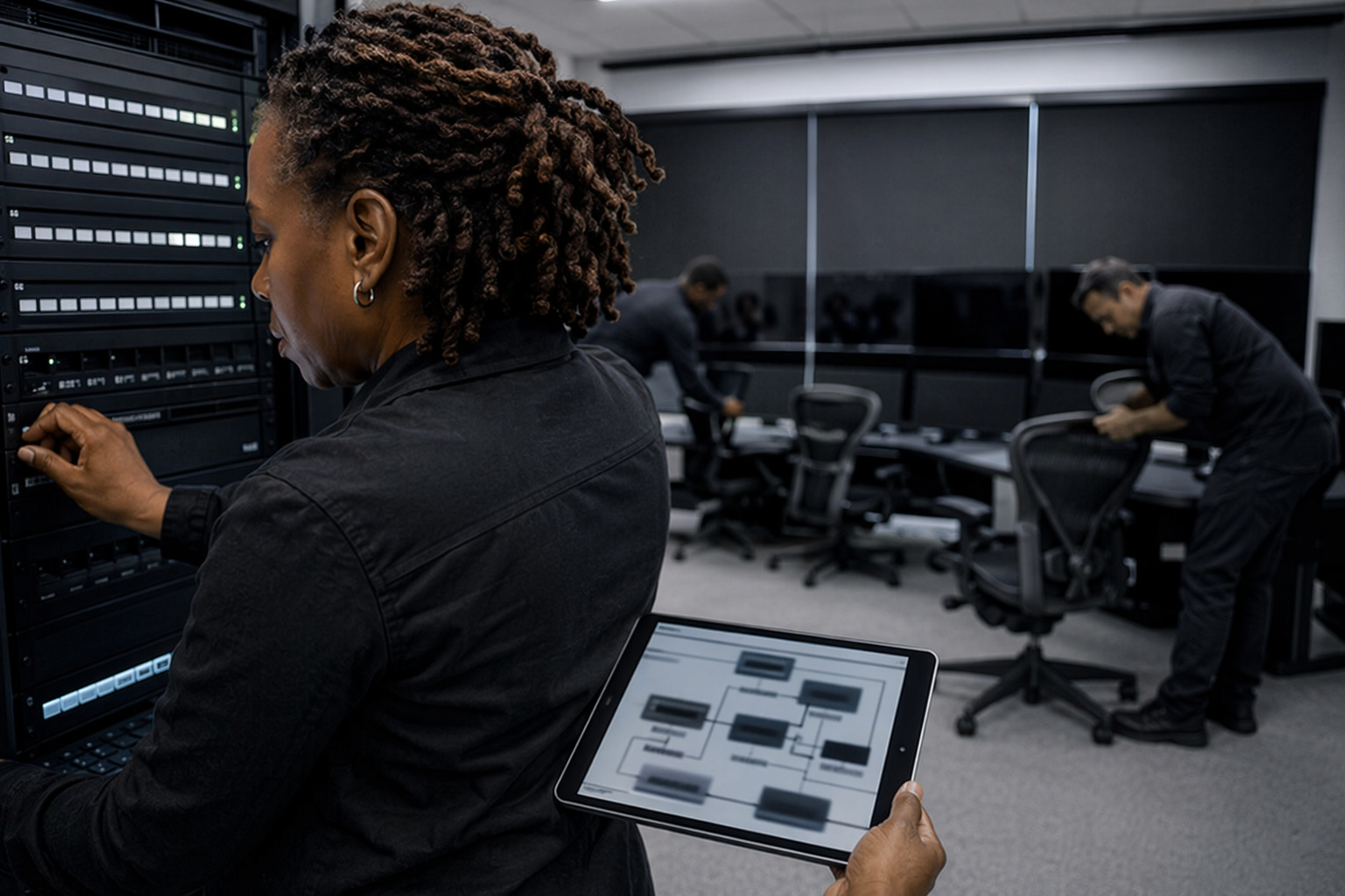 Site reliability engineer configuring cloud monitoring array and segmentation views