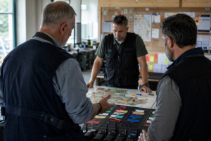 Incident response team coordinating in a cyber war-room, ciso as a service