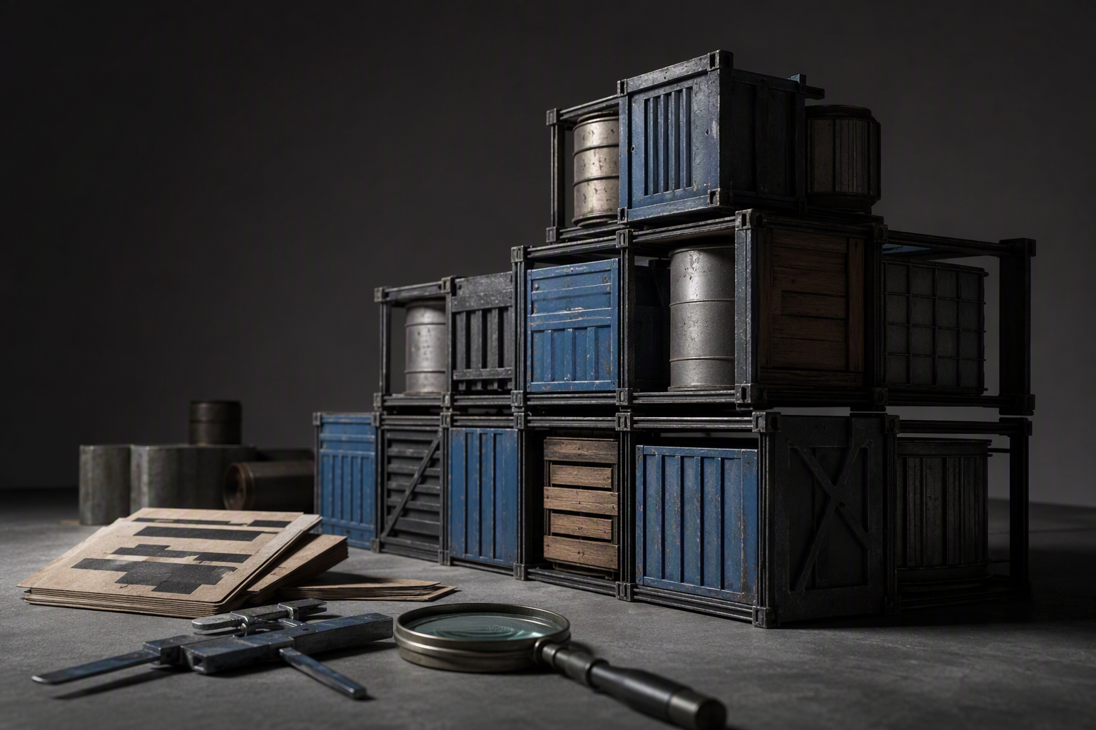 Sculptural containers metaphor for cloud container security and due diligence
