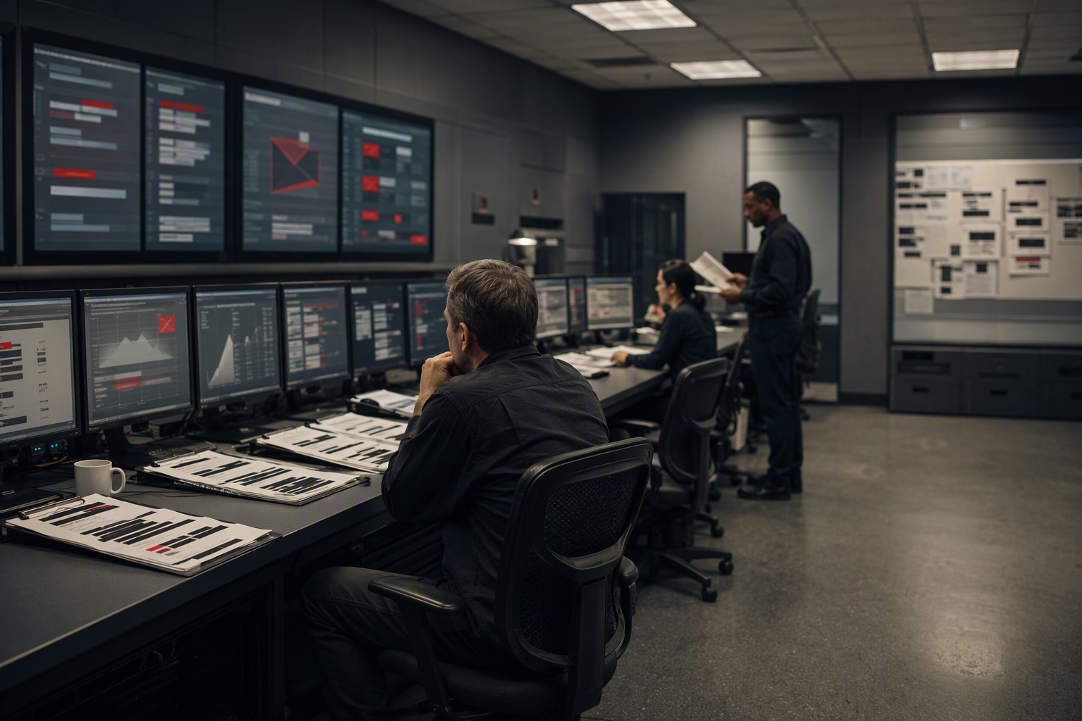 Operations console showing abstract email filtering patterns for duaa uk GDPR changes