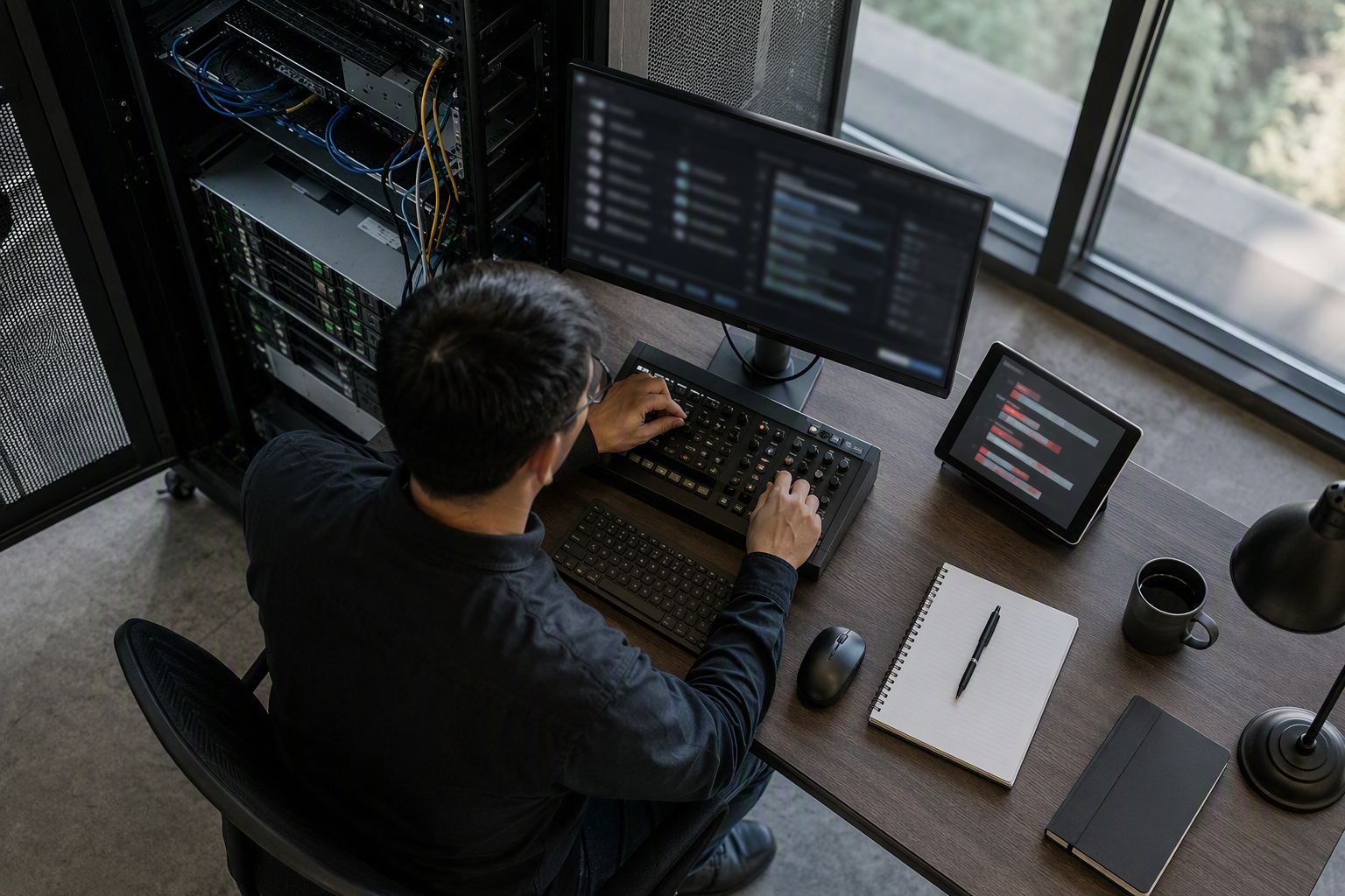 DevOps engineer running secure code CI checks for managed SIEM service integration